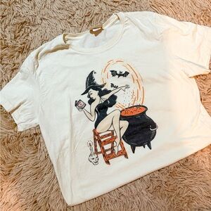 Vintage Pinup Witch T-Shirt